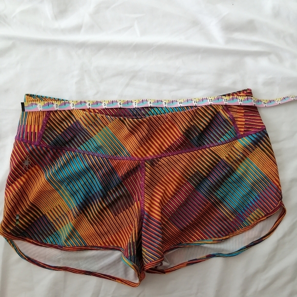 Smartwool Merino Wool Lined Road Running Shorts Pink Orange Blue Small - Picture 7 of 16